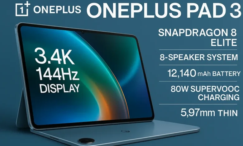 One plus pad 3 spec